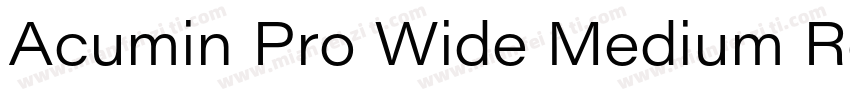 Acumin Pro Wide Medium Regular字体转换